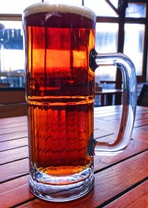 22 ounce mug of P.U.B. Lager from Wolverine State Brewing CO