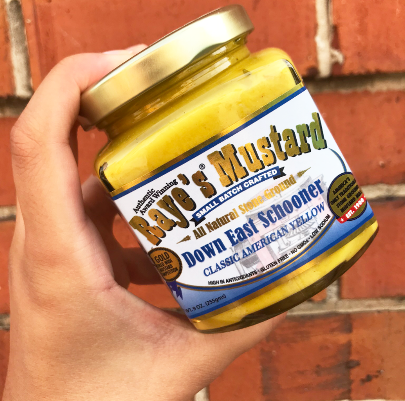 A jar of Raye's Mustard.