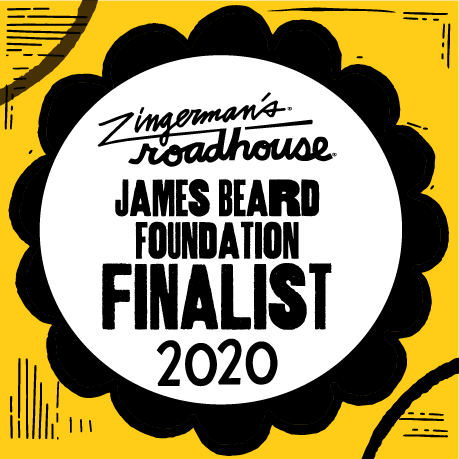 Zingerman's Roadhouse Illustration announcing James Beard Foundation Finalist for 2020