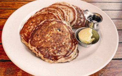 Chocolate Chip Spelt Pancakes at the Roadhouse