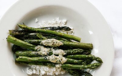 Local Asparagus, Carolina Gold Rice, and a Compound Butter