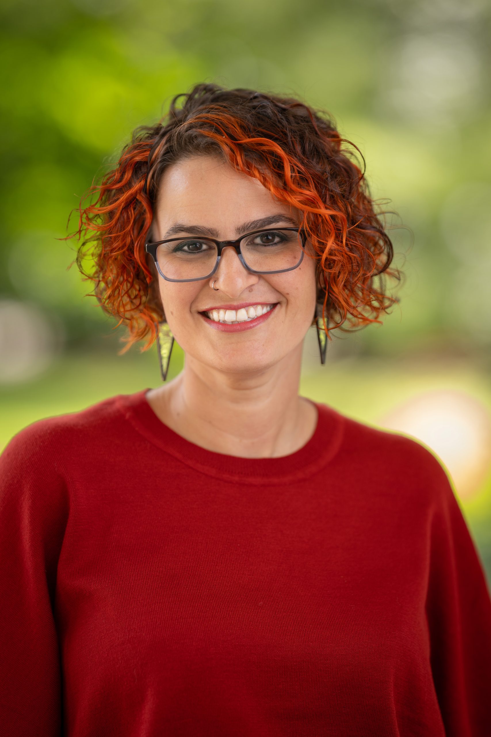 A headshot of UofM historian Miriam Mora