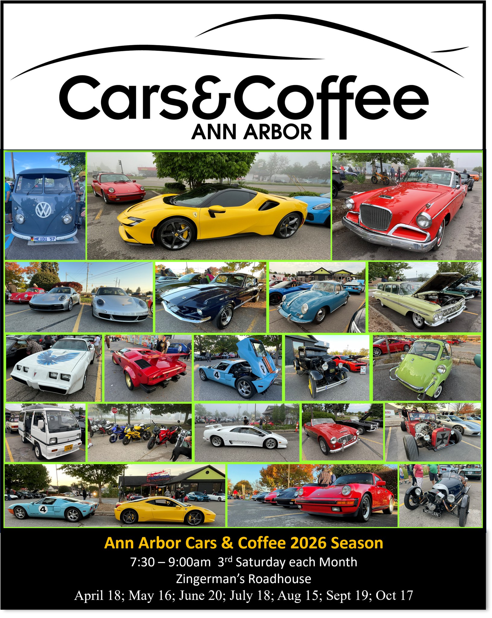 Ann Arbor Cars & Coffee 14th Season