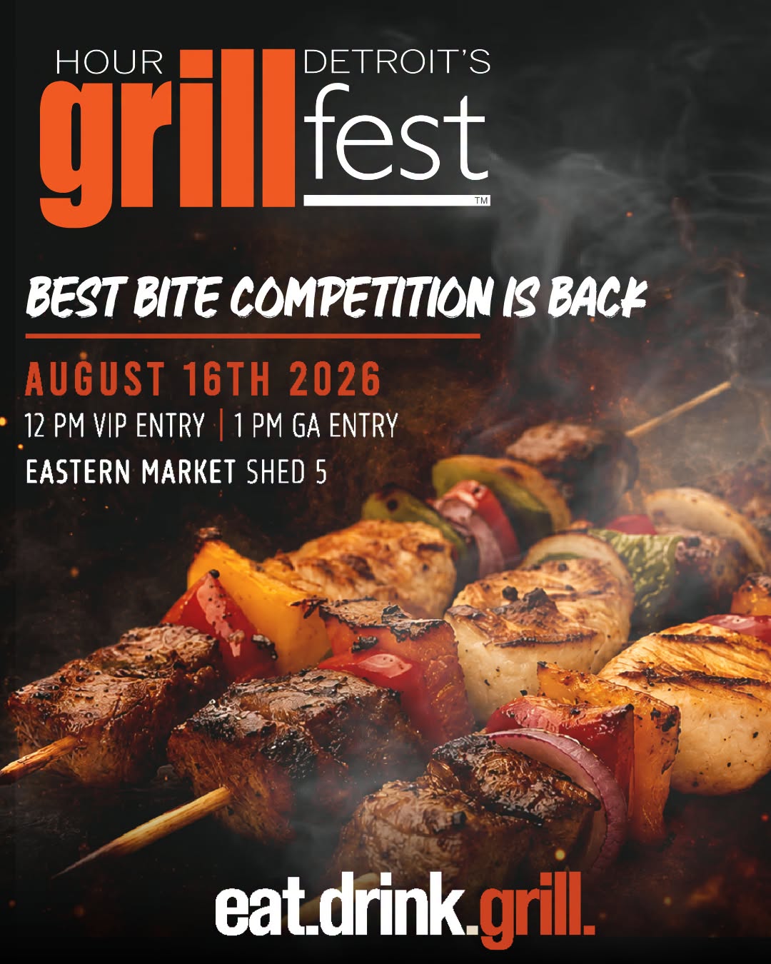 A graphic promoting Hour Detroit's GrillFest